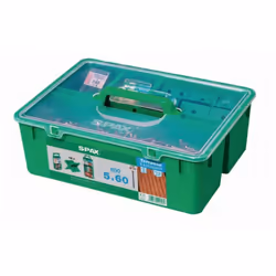 Dettagli : Kit completo per l'installazione della vostra terrazza adattata al legno esotico. Il kit contiene 850 viti 5x60 in ...