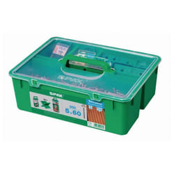 Kit per legno esotico Spax 5x60 A2 Acciaio inox - 850 viti + 1 trapano + 12 distanziali + 5 punte - 5000009030009