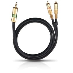 OEHLBACH 2056 cavo audio 1 m 3.5mm 2 x RCA Nero