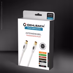 OEHLBACH D1C2815 cavo coassiale 10 m Bianco