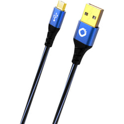 OEHLBACH USB Plus Micro cavo USB USB 2.0 0,5 m USB A Micro-USB B Nero, Blu