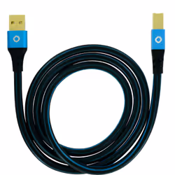 OEHLBACH USB Plus B cavo USB USB 2.0 10 m USB A USB B Nero, Blu