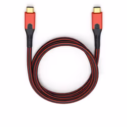 OEHLBACH Evolution CC, 1 m, USB C, USB C, USB 3.2 Gen 2 (3.1 Gen 2), Maschio/Maschio, Nero, Rosso