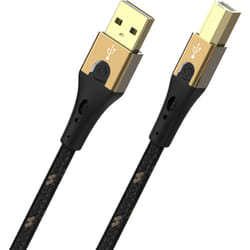OEHLBACH USB Primus B cavo USB USB 2.0 2 m USB A USB B Nero, Oro