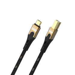 OEHLBACH D1C9547 cavo USB USB 2.0 1 m USB C USB B Nero, Oro