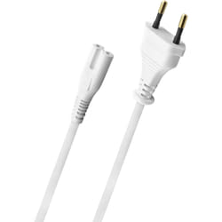 OEHLBACH D1C17050 cavo di alimentazione Bianco 3 m CEE7/16 Accoppiatore C7