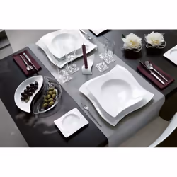 Villeroy & Boch 1025252709 Piatto fondo Quadrato Porcellana Bianco 1 pz - Vista aggiuntiva 3