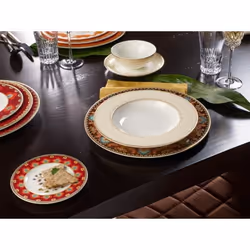 Villeroy & Boch Samarkand Piatto fondo Rettangolare Porcellana Rosa, Bianco 1 pz - Vista aggiuntiva 2