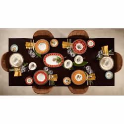 Villeroy & Boch Samarkand Piatto fondo Rettangolare Porcellana Rosa, Bianco 1 pz - Vista aggiuntiva 3