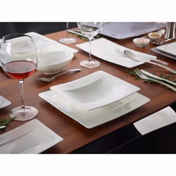 Villeroy & Boch Modern Grace Piatto fondo Rettangolare Porcellana Bianco 1 pz - Vista aggiuntiva 2