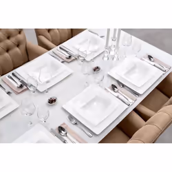 Villeroy & Boch Modern Grace Piatto fondo Rettangolare Porcellana Bianco 1 pz - Vista aggiuntiva 4