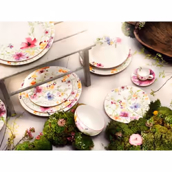 Villeroy & Boch Mariefleur Basic Piatto fondo Rotondo Porcellana Multicolore 1 pz