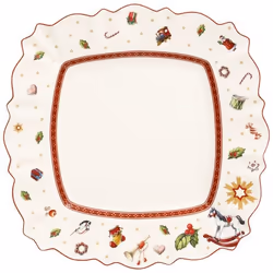 Villeroy & Boch 1485852629, Piatto da portata, Quadrato, Porcellana, Multicolore, 285 mm, 285 mm