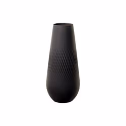 Villeroy & Boch 10-1682-5515, Vaso a forma di giara, Porcellana, Nero, Opaco, Nero, Tavolo