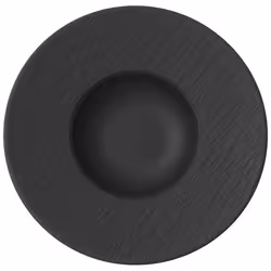 Villeroy & Boch Manufacture Rock, Piatto fondo, Rotondo, Porcellana, Nero, Manufacture Rock, 0,26 L