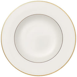 Villeroy & Boch Anmut Gold Piatto fondo Rotondo Porcellana Oro, Bianco 1 pz