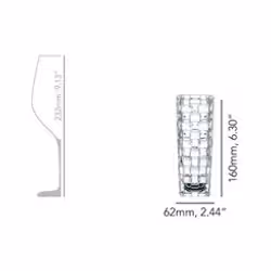 Nachtmann Bossa Nova vaso Vaso a forma quadrata Vetro Trasparente - Vista aggiuntiva 5