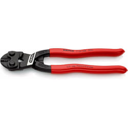 Knipex - Cobolt Tronchese a Doppia Leva Bonderizzata Nera, Rivestiti in Resina Sintetica 200 Mm (Confezione Self-Service/Blister) 71 01 200 Sb