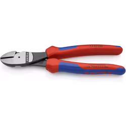 Knipex 74 02 200 SB, Tagliacavi manuale, Blu, Rosso, Nero, Acciaio inox, 4,2 mm, DIN ISO 5749, 200 mm