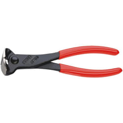 Knipex - 68 01 180 Tronchese per meccanica con tagliente frontale rivestiti in resina sintetica bonderizzata nera 180 mm