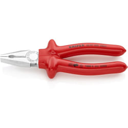 Knipex - Pinza universale cromata, isolati ad immersione, collaudati vde 200 mm 03 07 200