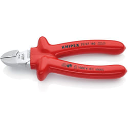 Knipex - 70 07 160 Tronchese laterale per meccanica isolati ad immersione, collaudati vde cromata 160 mm