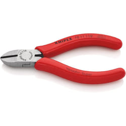 Knipex - 70 11 110 Tronchese laterale per meccanica rivestiti in resina sintetica bonderizzata nera 110 mm