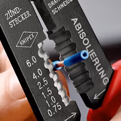 Knipex 97 21 215 B Crimpatrice Nero, Blu, Rosso - Vista aggiuntiva 6