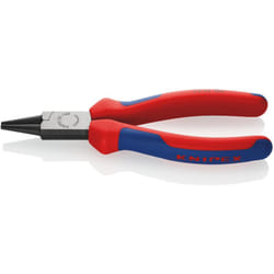 Knipex - 22 02 160 Pinza a becchi tondi rivestiti in materiale bicomponente bonderizzata nera 160 mm