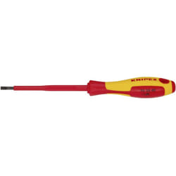 Knipex - vde vde Cacciavite a taglio Larghezza della lama: 4 mm Lunghezza della lama: 100 mm din en 60900