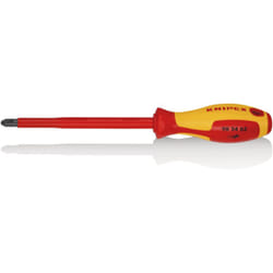 Knipex - 98 24 03 Giravite per elettricisti per viti con impronta a croce Phillips® impugnatura isolante, in materiale bicomponente, collaudato vde
