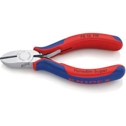 Knipex - 70 15 110 Tronchese laterale per meccanica rivestiti in materiale bicomponente cromata 110 mm