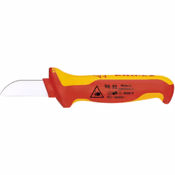 98 52 SB Coltello per elettricisti Impugnatura di forma ergonomica con pratica protezione antislittamento. Maggiore sicurezza ...