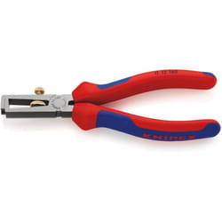 Knipex - 11 12 160 Pinza spelacavi universali rivestiti in materiale bicomponente bonderizzata nera 160 mm