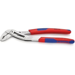 Knipex - 88 05 250 Alligator® Pinza regolabile per tubi e dadi rivestiti in materiale bicomponente, forma affusolata cromata 250 mm