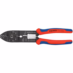 97 21 215 B SB Pinza per capicorda . Con fori per troncare viti filettati in rame e ottone con filettatura M 2,6; M 3; M 3,5; ...