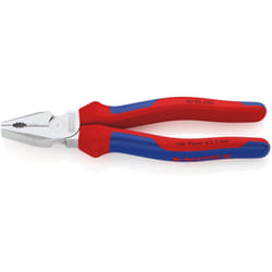 Knipex - 02 05 200 Pinza universale tipo forte rivestiti in materiale bicomponente cromata 200 mm