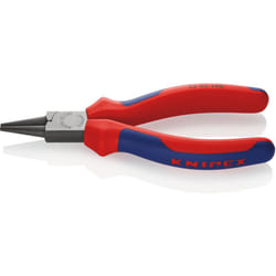 Knipex - 22 02 140 Pinza a becchi tondi rivestiti in materiale bicomponente bonderizzata nera 140 mm