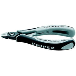 Knipex - Tronchese Laterale di Precisione per Elettronica Esd Brunita, Rivestiti in Materiale Bicomponente 125 Mm (Confezione Self-Service/Blister)