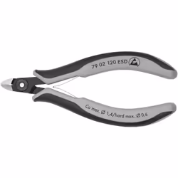 79 02 120 ESD Tronchese laterale di precisione per elettronica ESD esecuzione a dispersione elettrica - dissipativa. Pinze pa ...