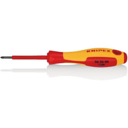 Knipex - 98 25 00 Giravite per elettricisti per viti con impronta a croce Pozidriv® impugnatura isolante, in materiale bicomponente, collaudato vde