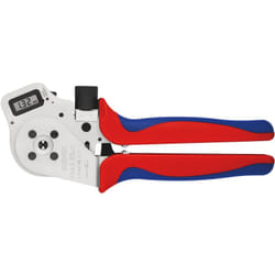 Knipex - 97 52 65 dg Pinza a quattro punzoni per contatti torniti rivestiti in materiale bicomponente cromata 250 mm