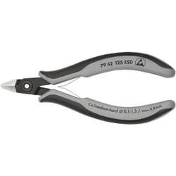Knipex - 79 62 125 esd Tronchese laterale di precisione per elettronica esd rivestiti in materiale bicomponente brunita 125 mm
