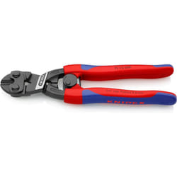 Knipex - Cobolt Tronchese a Doppia Leva Bonderizzata Nera, Rivestiti in Materiale Bicomponente, Forma Affusolata 200 Mm (Confezione
