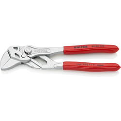 Knipex - Pinza Chiave Pinza e Chiave in Un Unico Utensile Cromata, Rivestiti in Resina Sintetica 150 Mm (Confezione Self-Service/Blister) 86 03 150 Sb