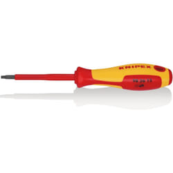 Knipex - 98 26 15 Giraviti per elettricisti per viti Torx® impugnatura isolante, in materiale bicomponente, collaudato vde brunita 185 mm