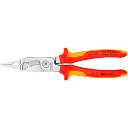 1386200sb pinze knipex per installazioni elettriche. pinze cromate, manici isolati con guaine multicomponente, secondo vde di ...