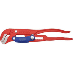 Knipex - 83 60 010 Giratubi con ganasce ad 's' con regolazione rapida rossa, verniciata a polvere 330 mm