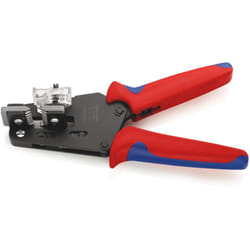 Knipex - 12 12 13 Spelacavi di precisione con lame sagomate rivestiti in materiale bicomponente brunita 195 mm