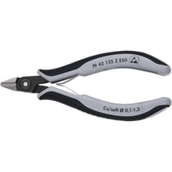 Knipex - 79 42 125 z esd Tronchese laterale di precisione per elettronica esd rivestiti in materiale bicomponente brunita 125 mm
